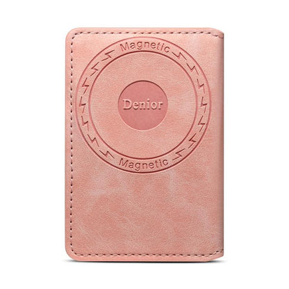 Denior V08+1 Retro Vegan Leather Texture Magnetic Wallet Card Holder Bag