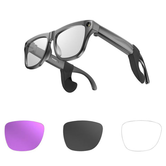 Lunettes intelligentes XK One Pro 1080P à IA pour la prise de vue, appareil photo 1MP