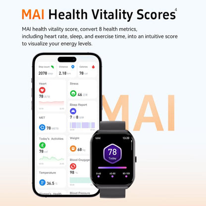 CX2 1.95 inch TFT Color Screen BT Calling Smart Watch, Support Health Monitoring