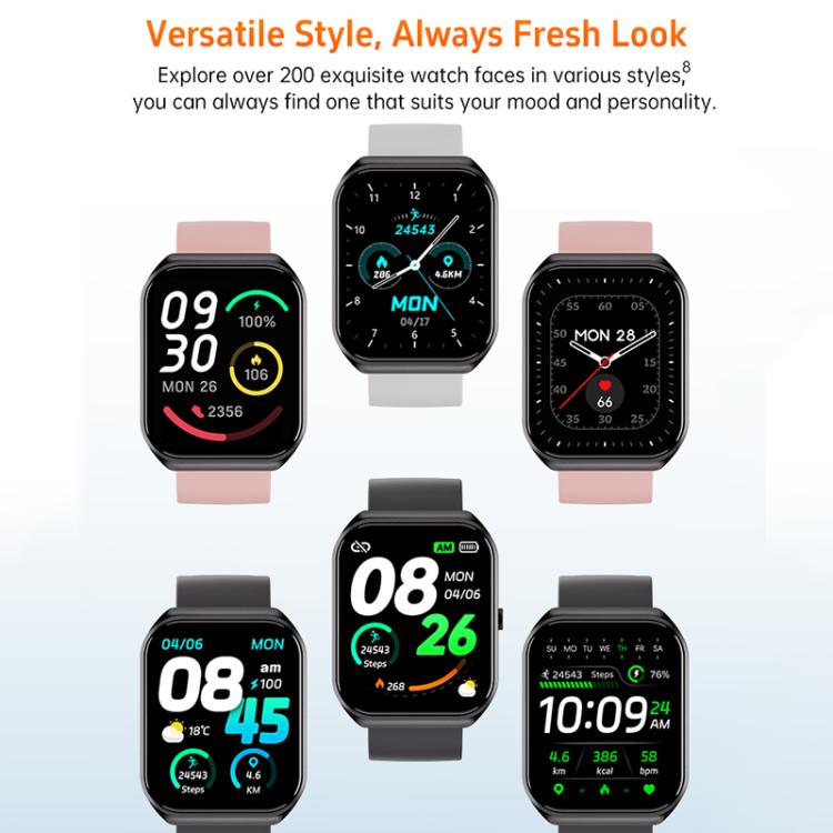 CX2 1.95 inch TFT Color Screen BT Calling Smart Watch, Support Health Monitoring
