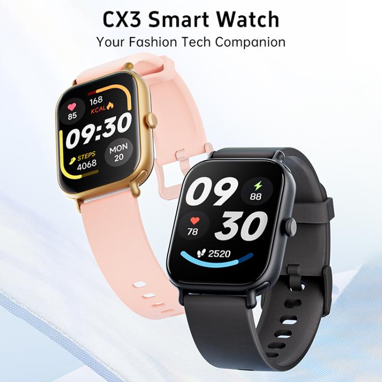 CX3 1.95 inch TFT Color Screen All Metal BT Calling Smart Watch, Support Health Monitoring