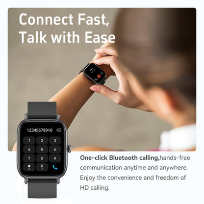 CX3 1.95 inch TFT Color Screen All Metal BT Calling Smart Watch, Support Health Monitoring