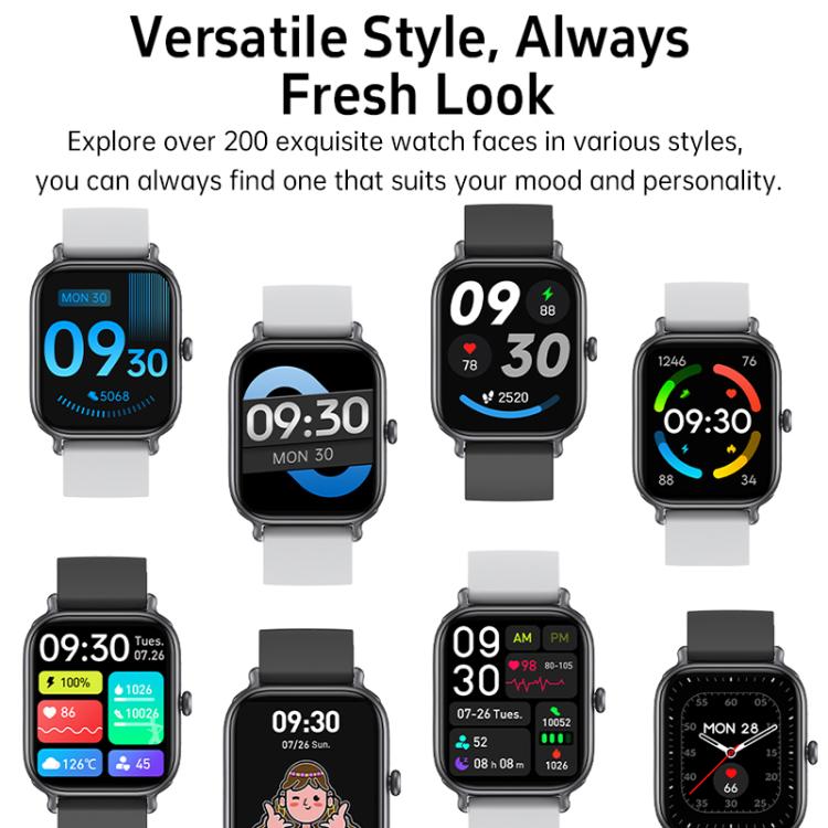 CX3 1.95 inch TFT Color Screen All Metal BT Calling Smart Watch, Support Health Monitoring