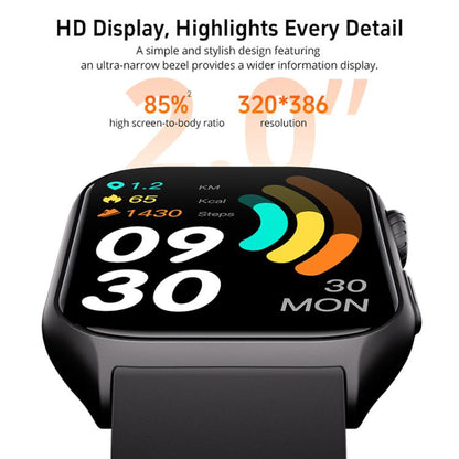 GS7 Pro 2 inch Ultra-Large HD Screen BT Calling Smart Watch, Support Health Monitoring