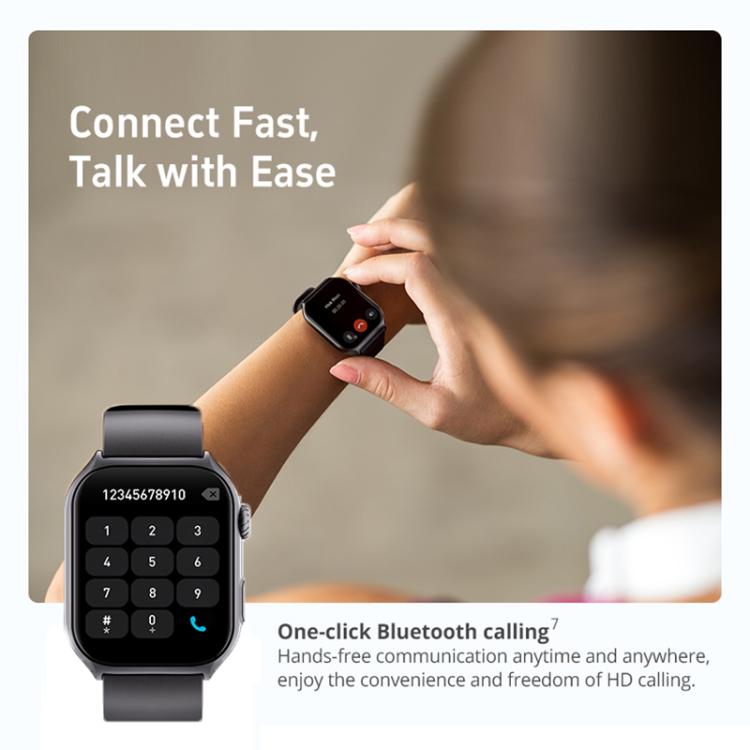 GS7 Pro 2 inch Ultra-Large HD Screen BT Calling Smart Watch, Support Health Monitoring