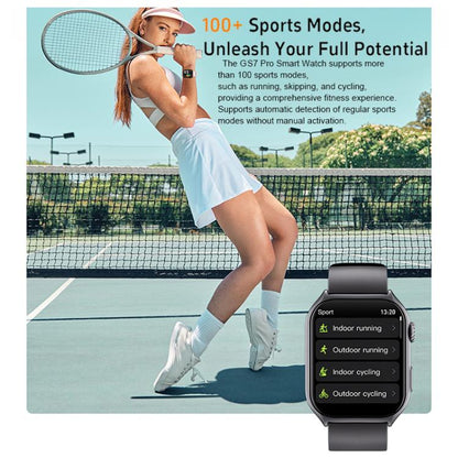 GS7 Pro 2 inch Ultra-Large HD Screen BT Calling Smart Watch, Support Health Monitoring