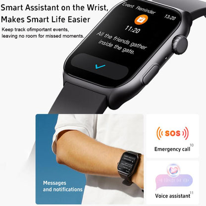 GS7 Pro 2 inch Ultra-Large HD Screen BT Calling Smart Watch, Support Health Monitoring