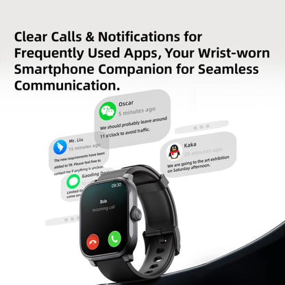 GTS12 1.96 inch Ultra-HD Large Screen BT Calling Smart Watch, Support Health Monitoring