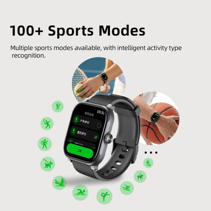 GTS12 1.96 inch Ultra-HD Large Screen BT Calling Smart Watch, Support Health Monitoring