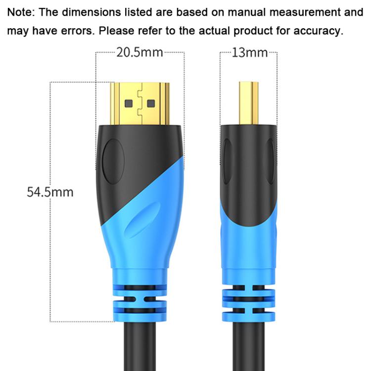 WG143 HDMI Cable 2.0 Version 4K/60HZ TV Data Connection Cable, 0.5m, 1m, 1.5m, 2m, 3m, 5m, 10m, 12m, 15m, 20m