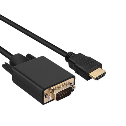 WG146 Câble adaptateur moniteur HDMI vers VGA 1080P, Longueur : 1,8 m