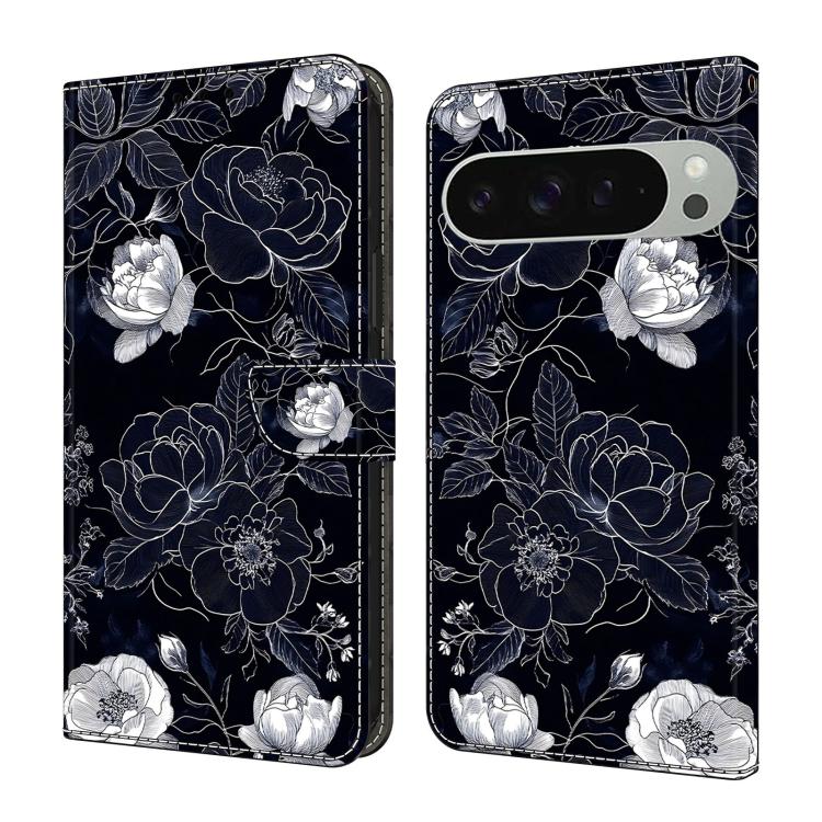 Crystal-Like Painted Vegan Leather Phone Case, For Google Pixel 10a, For Google Pixel 9a, For Google Pixel 9 / 9 Pro