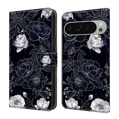 Crystal-Like Painted Vegan Leather Phone Case, For Google Pixel 10a, For Google Pixel 9a, For Google Pixel 9 / 9 Pro