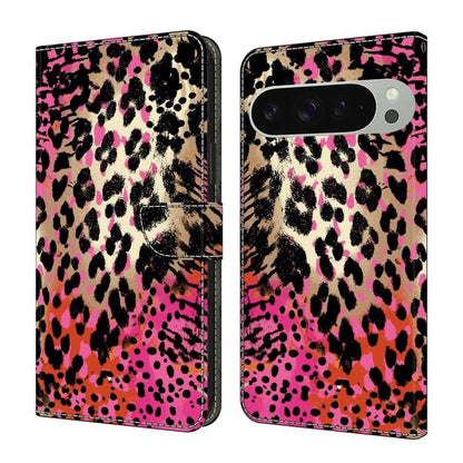 Crystal-Like Painted Vegan Leather Phone Case, For Google Pixel 10a, For Google Pixel 9a, For Google Pixel 9 / 9 Pro