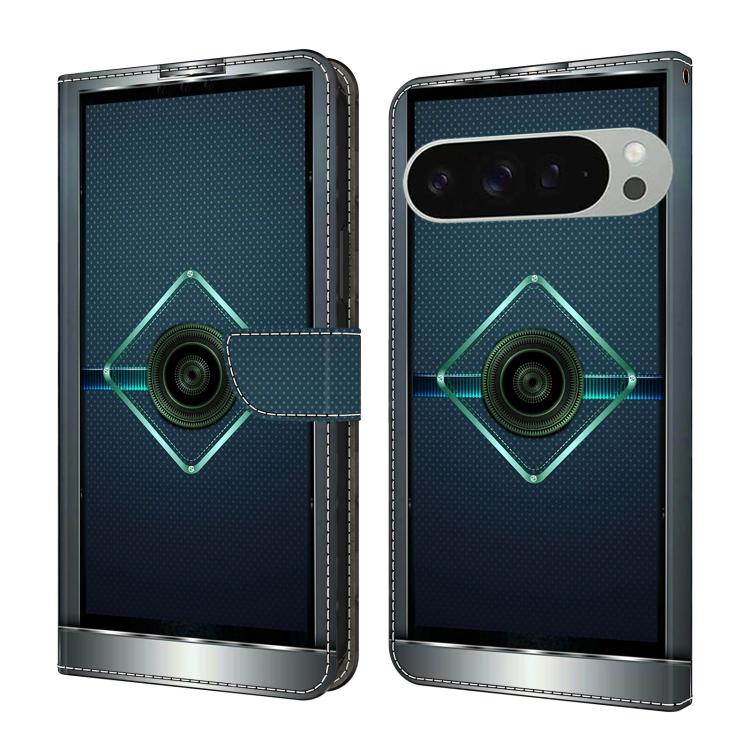 Crystal-Like Painted Vegan Leather Phone Case, For Google Pixel 10a, For Google Pixel 9a, For Google Pixel 9 / 9 Pro