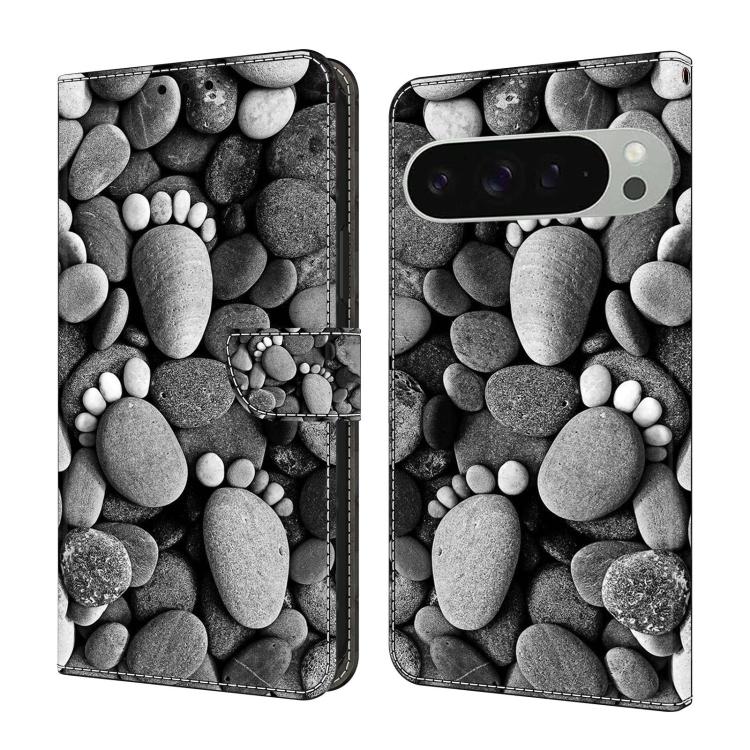 Crystal-Like Painted Vegan Leather Phone Case, For Google Pixel 10a, For Google Pixel 9a, For Google Pixel 9 / 9 Pro