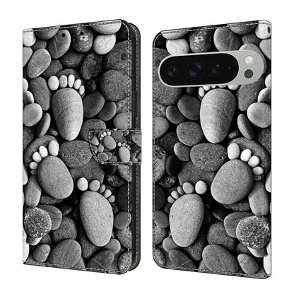 Crystal-Like Painted Vegan Leather Phone Case, For Google Pixel 10a, For Google Pixel 9a, For Google Pixel 9 / 9 Pro