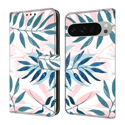 Crystal-Like Painted Vegan Leather Phone Case, For Google Pixel 10a, For Google Pixel 9a, For Google Pixel 9 / 9 Pro