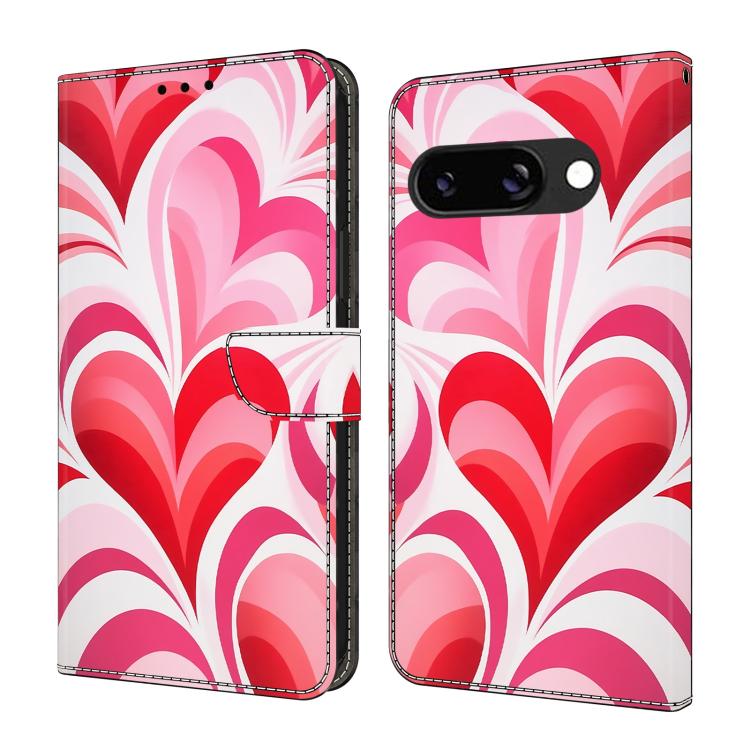Crystal-Like Painted Vegan Leather Phone Case, For Google Pixel 10a, For Google Pixel 9a, For Google Pixel 9 / 9 Pro