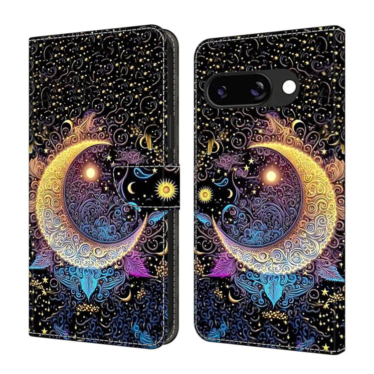 Crystal-Like Painted Vegan Leather Phone Case, For Google Pixel 10a, For Google Pixel 9a, For Google Pixel 9 / 9 Pro