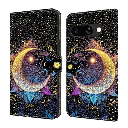 Crystal-Like Painted Vegan Leather Phone Case, For Google Pixel 10a, For Google Pixel 9a, For Google Pixel 9 / 9 Pro