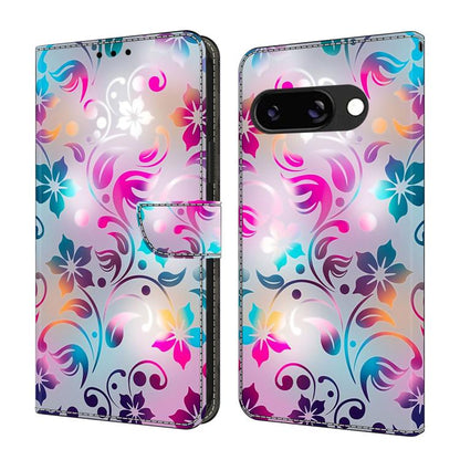 Crystal-Like Painted Vegan Leather Phone Case, For Google Pixel 10a, For Google Pixel 9a, For Google Pixel 9 / 9 Pro