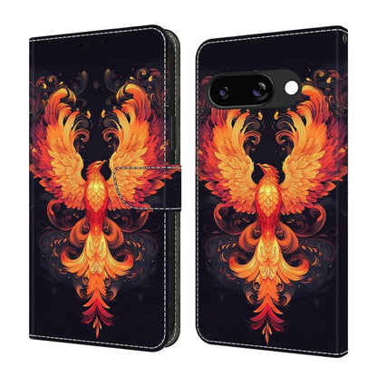 Crystal-Like Painted Vegan Leather Phone Case, For Google Pixel 10a, For Google Pixel 9a, For Google Pixel 9 / 9 Pro
