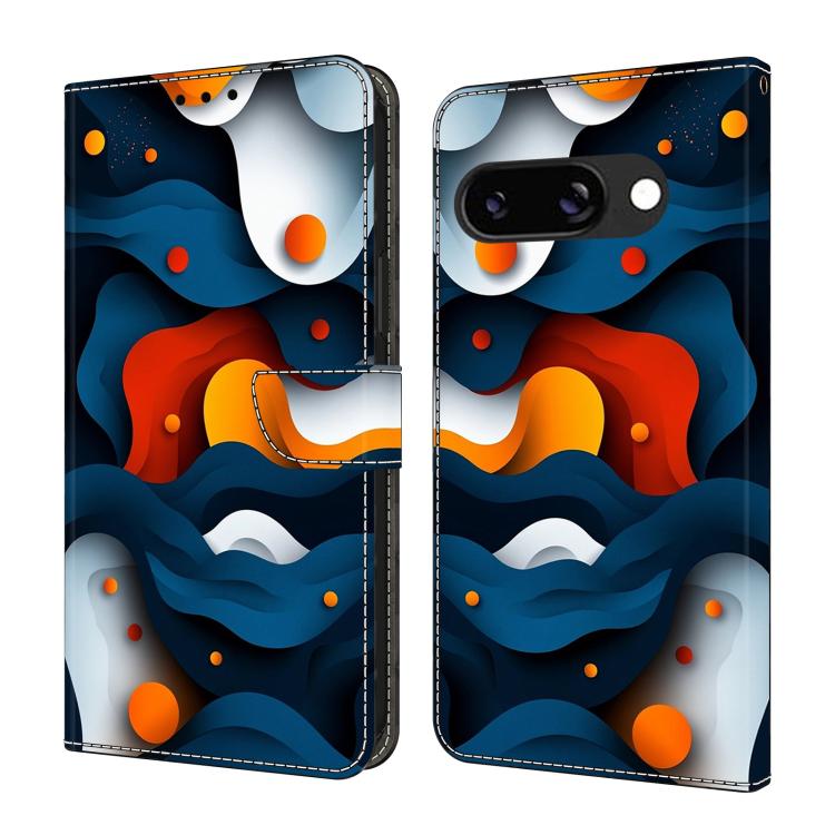 Crystal-Like Painted Vegan Leather Phone Case, For Google Pixel 10a, For Google Pixel 9a, For Google Pixel 9 / 9 Pro