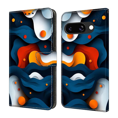 Crystal-Like Painted Vegan Leather Phone Case, For Google Pixel 10a, For Google Pixel 9a, For Google Pixel 9 / 9 Pro