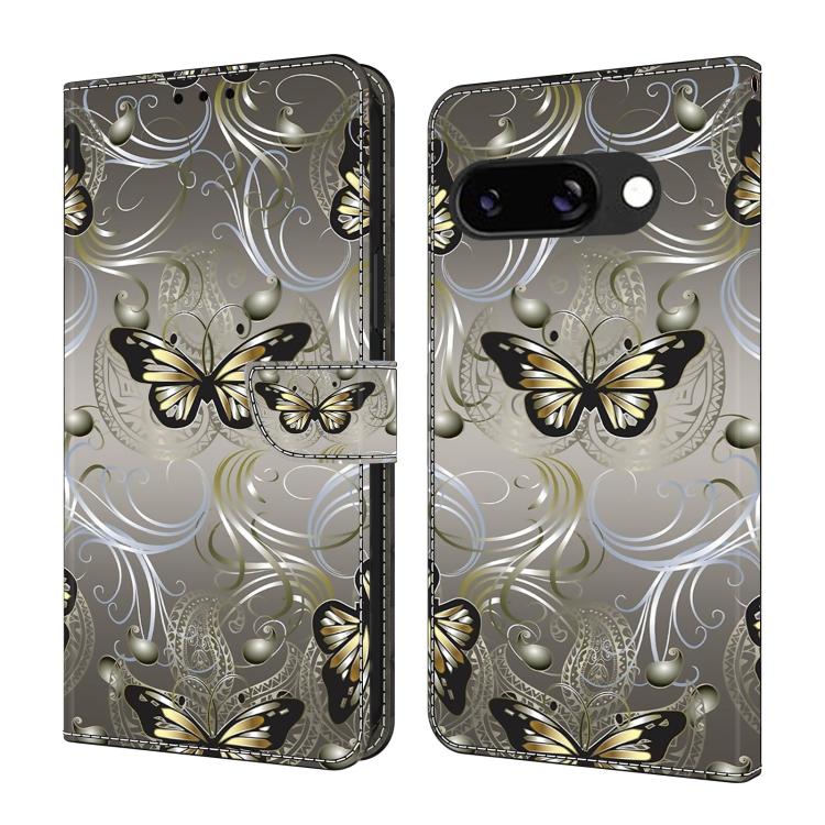 Crystal-Like Painted Vegan Leather Phone Case, For Google Pixel 10a, For Google Pixel 9a, For Google Pixel 9 / 9 Pro