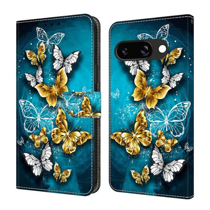Crystal-Like Painted Vegan Leather Phone Case, For Google Pixel 10a, For Google Pixel 9a, For Google Pixel 9 / 9 Pro