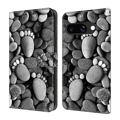 Crystal-Like Painted Vegan Leather Phone Case, For Google Pixel 10a, For Google Pixel 9a, For Google Pixel 9 / 9 Pro