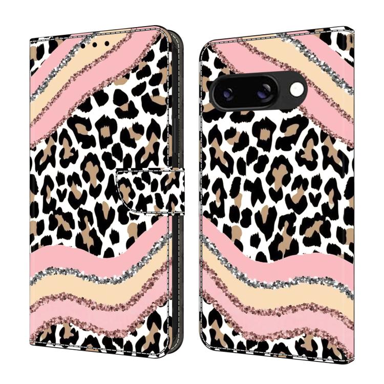 Crystal-Like Painted Vegan Leather Phone Case, For Google Pixel 10a, For Google Pixel 9a, For Google Pixel 9 / 9 Pro