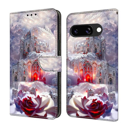Crystal-Like Painted Vegan Leather Phone Case, For Google Pixel 10a, For Google Pixel 9a, For Google Pixel 9 / 9 Pro