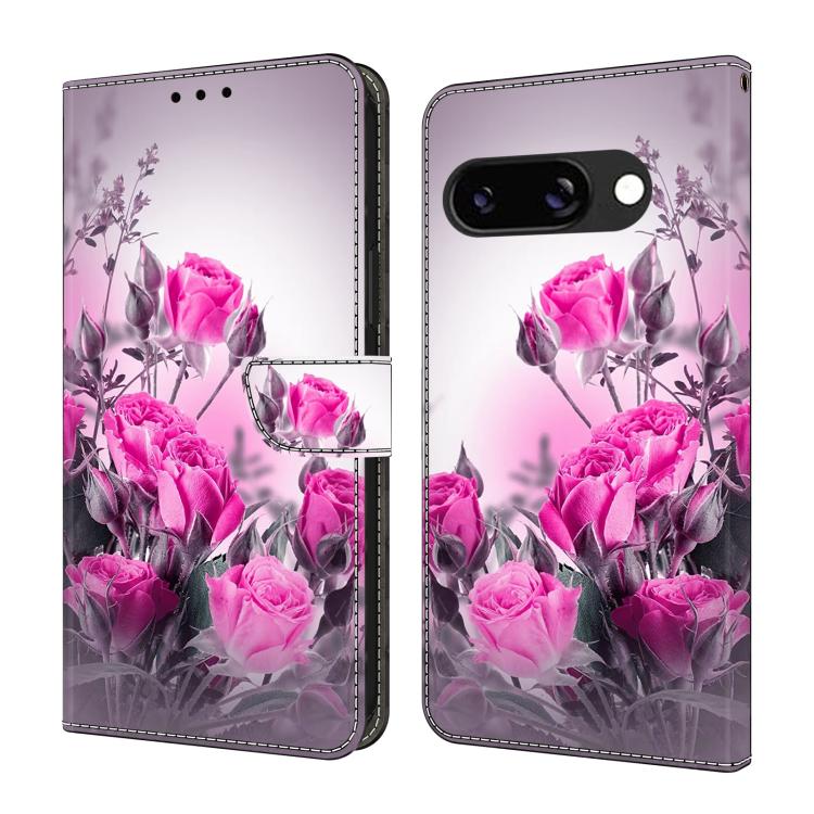 Crystal-Like Painted Vegan Leather Phone Case, For Google Pixel 10a, For Google Pixel 9a, For Google Pixel 9 / 9 Pro