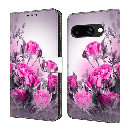 Crystal-Like Painted Vegan Leather Phone Case, For Google Pixel 10a, For Google Pixel 9a, For Google Pixel 9 / 9 Pro