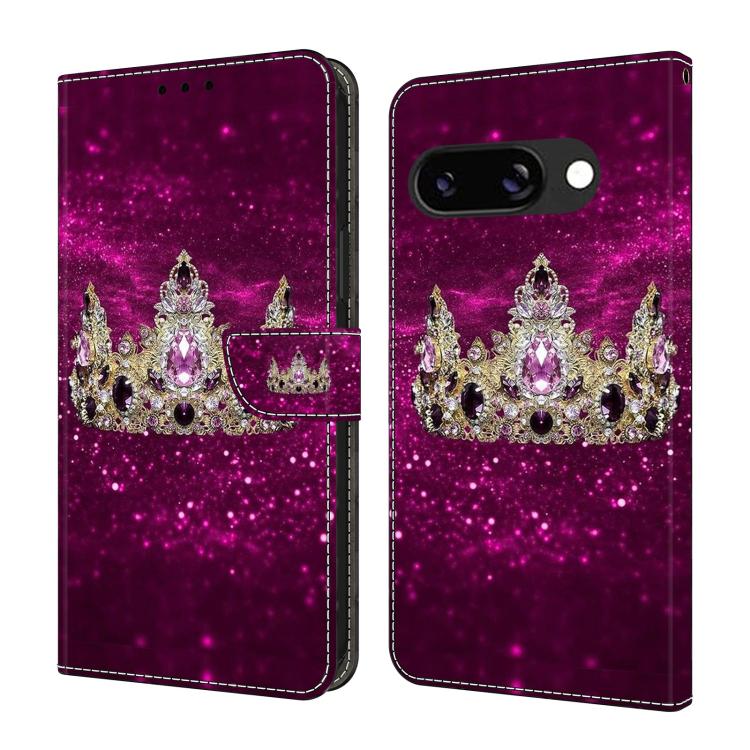 Crystal-Like Painted Vegan Leather Phone Case, For Google Pixel 10a, For Google Pixel 9a, For Google Pixel 9 / 9 Pro