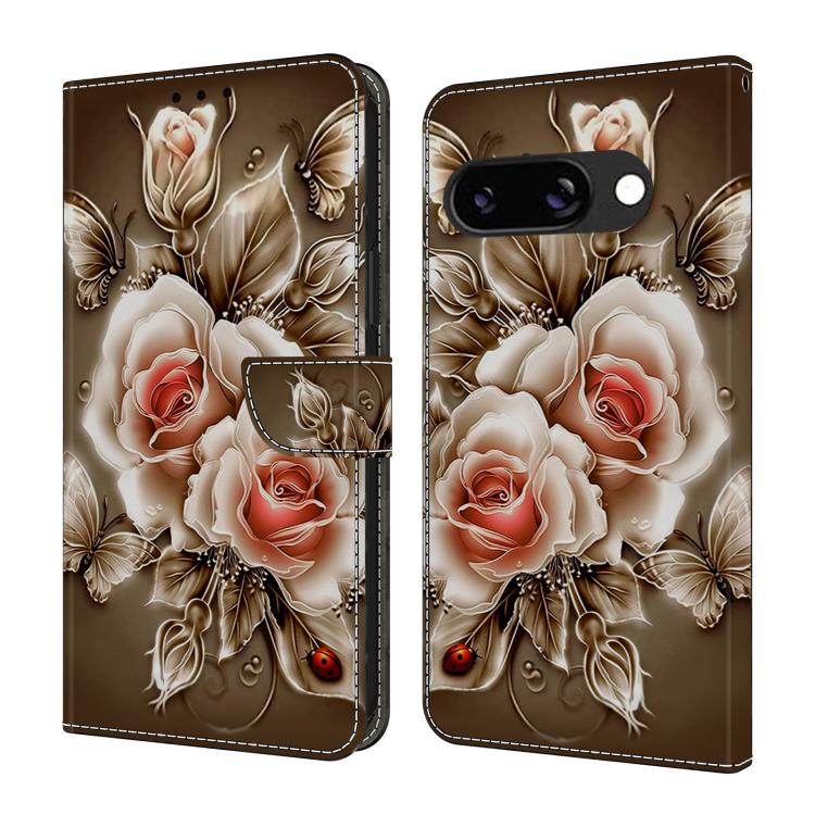 Crystal-Like Painted Vegan Leather Phone Case, For Google Pixel 10a, For Google Pixel 9a, For Google Pixel 9 / 9 Pro