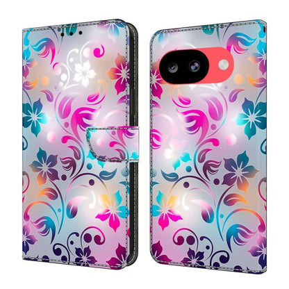 Crystal-Like Painted Vegan Leather Phone Case, For Google Pixel 10a, For Google Pixel 9a, For Google Pixel 9 / 9 Pro