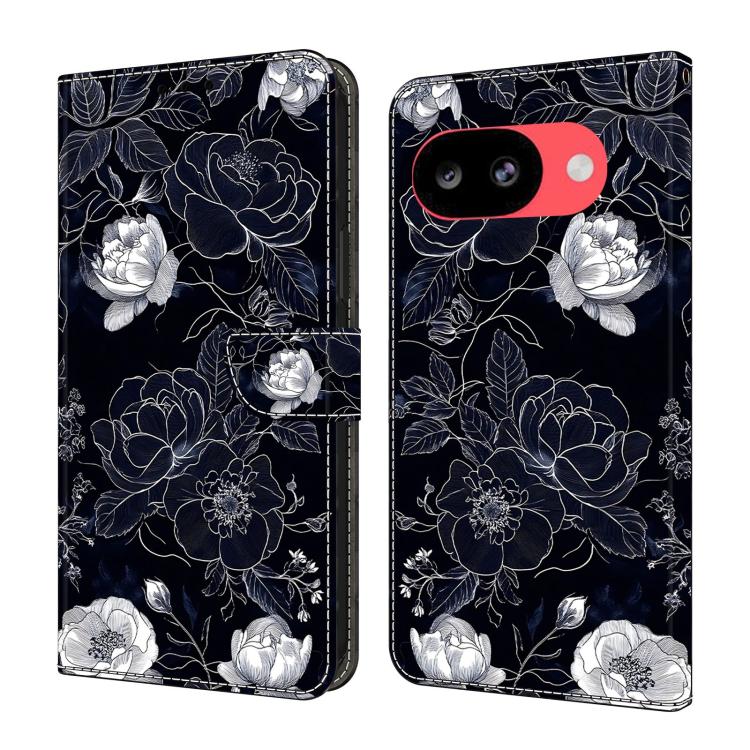 Crystal-Like Painted Vegan Leather Phone Case, For Google Pixel 10a, For Google Pixel 9a, For Google Pixel 9 / 9 Pro