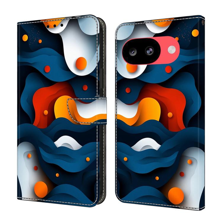 Crystal-Like Painted Vegan Leather Phone Case, For Google Pixel 10a, For Google Pixel 9a, For Google Pixel 9 / 9 Pro