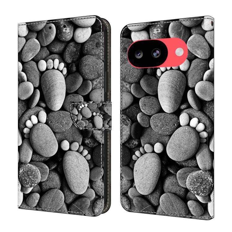 Crystal-Like Painted Vegan Leather Phone Case, For Google Pixel 10a, For Google Pixel 9a, For Google Pixel 9 / 9 Pro