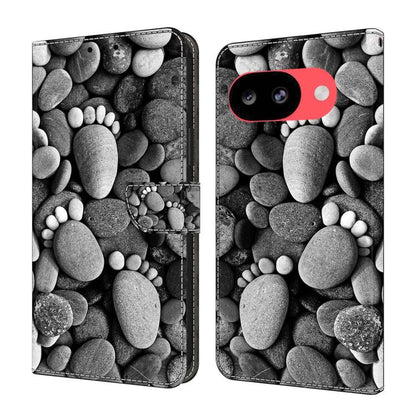 Crystal-Like Painted Vegan Leather Phone Case, For Google Pixel 10a, For Google Pixel 9a, For Google Pixel 9 / 9 Pro
