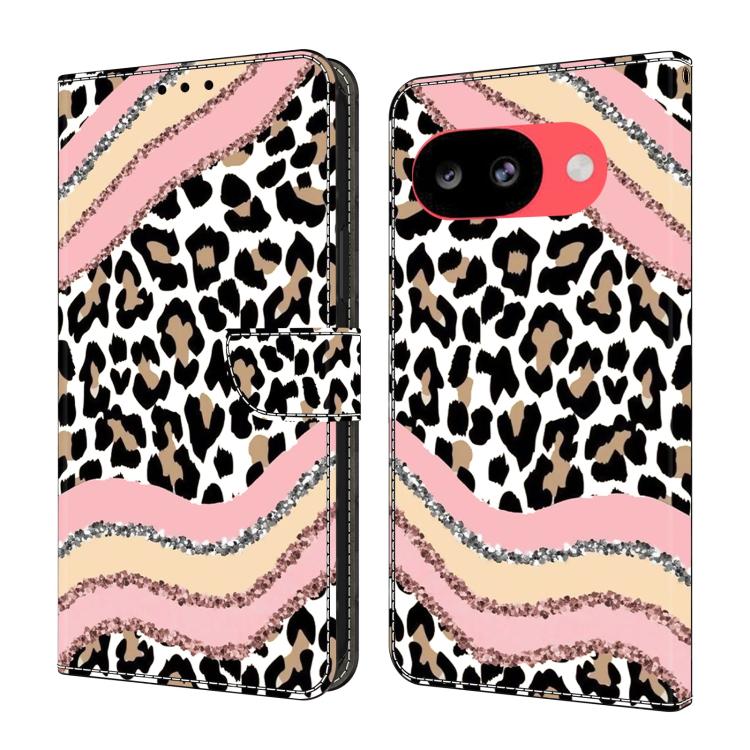 Crystal-Like Painted Vegan Leather Phone Case, For Google Pixel 10a, For Google Pixel 9a, For Google Pixel 9 / 9 Pro