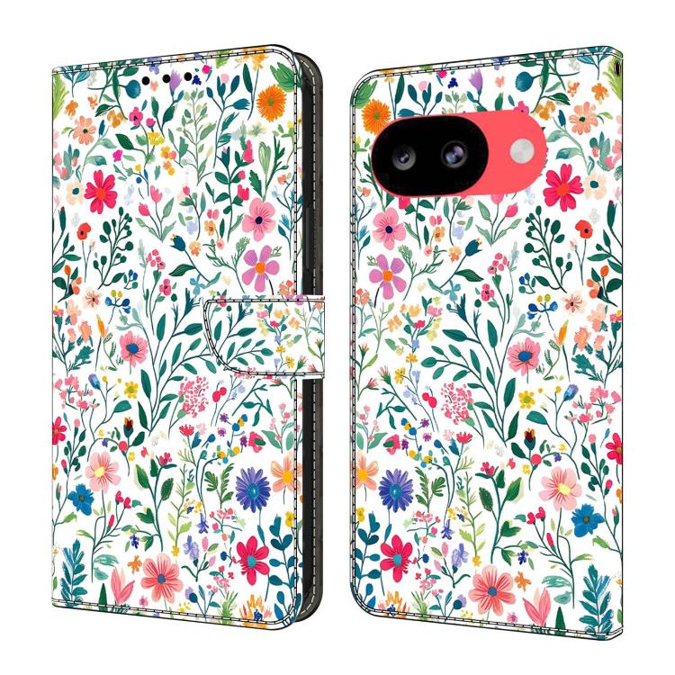 Crystal-Like Painted Vegan Leather Phone Case, For Google Pixel 10a, For Google Pixel 9a, For Google Pixel 9 / 9 Pro