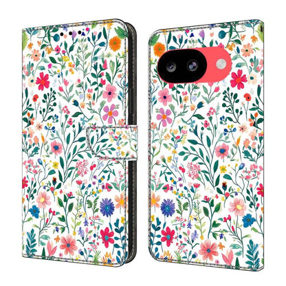 Crystal-Like Painted Vegan Leather Phone Case, For Google Pixel 10a, For Google Pixel 9a, For Google Pixel 9 / 9 Pro