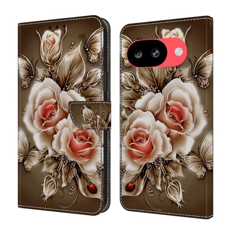 Crystal-Like Painted Vegan Leather Phone Case, For Google Pixel 10a, For Google Pixel 9a, For Google Pixel 9 / 9 Pro
