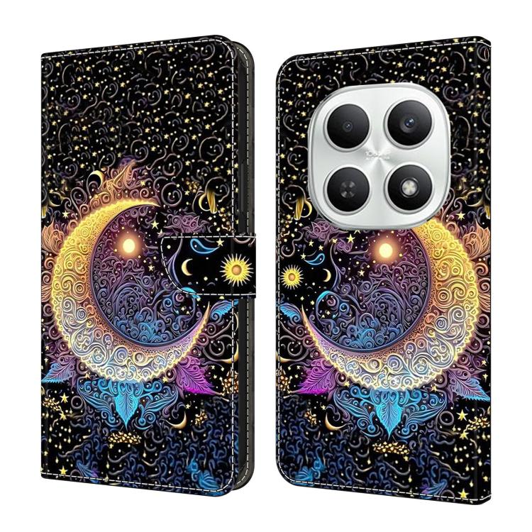 Crystal-Like Painted Vegan Leather Phone Case, For Redmi Note 15 5G / 4G Global 164mm, For Redmi Note 15 Pro 5G Global 163.6mm, For Redmi 15C 5G / 4G EU 173mm, For Redmi 15 5G Global / 4G SEA 169.5mm