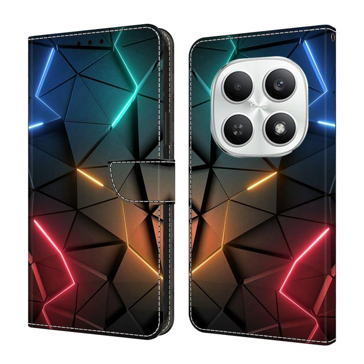 Crystal-Like Painted Vegan Leather Phone Case, For Redmi Note 15 5G / 4G Global 164mm, For Redmi Note 15 Pro 5G Global 163.6mm, For Redmi 15C 5G / 4G EU 173mm, For Redmi 15 5G Global / 4G SEA 169.5mm