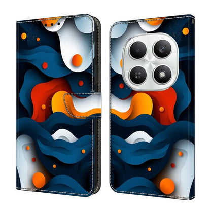 Crystal-Like Painted Vegan Leather Phone Case, For Redmi Note 15 5G / 4G Global 164mm, For Redmi Note 15 Pro 5G Global 163.6mm, For Redmi 15C 5G / 4G EU 173mm, For Redmi 15 5G Global / 4G SEA 169.5mm